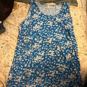 Draper James NWOT sleepwear blue loral dress